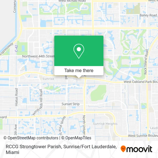RCCG Strongtower Parish, Sunrise / Fort Lauderdale map