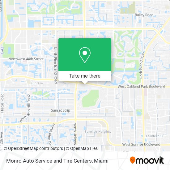Mapa de Monro Auto Service and Tire Centers