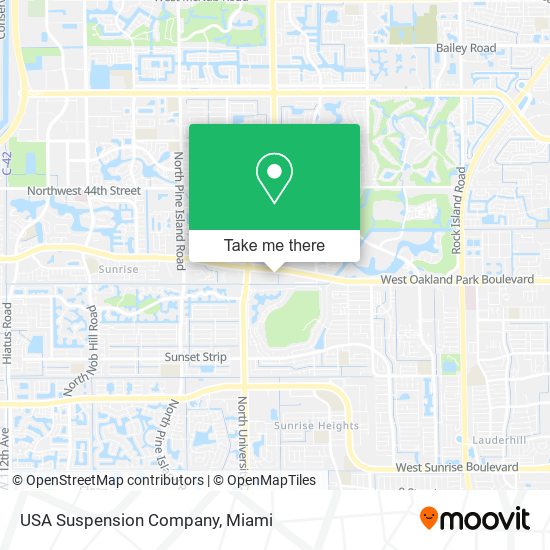 Mapa de USA Suspension Company