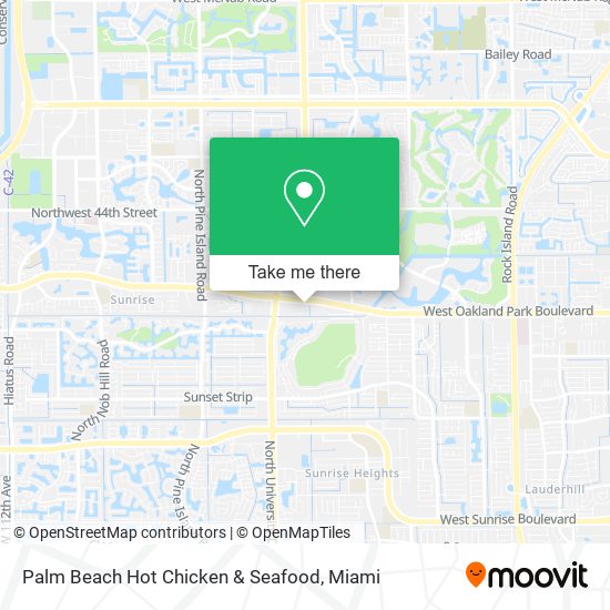 Mapa de Palm Beach Hot Chicken & Seafood