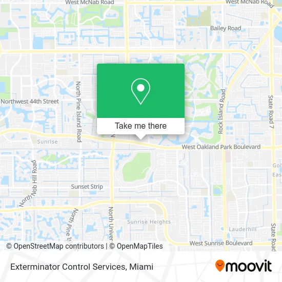 Exterminator Control Services map