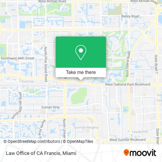 Mapa de Law Office of CA Francis