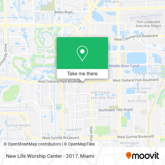 Mapa de New Life Worship Center - 2017