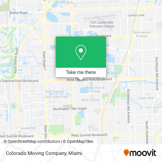 Colorado Moving Company map