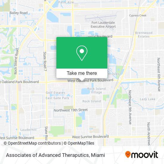 Associates of Advanced Theraputics map