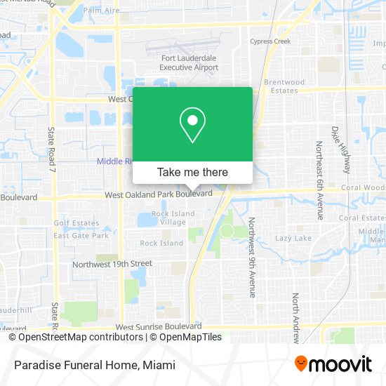 Paradise Funeral Home map