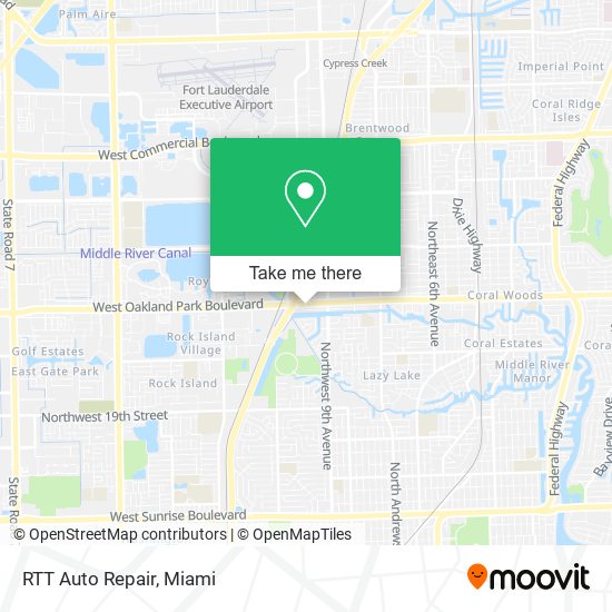 RTT Auto Repair map