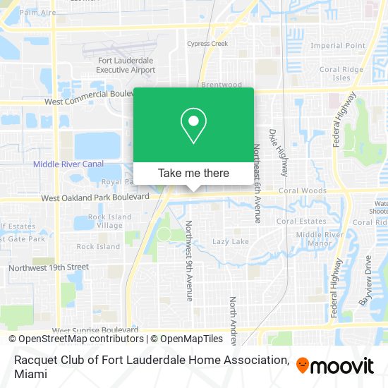 Racquet Club of Fort Lauderdale Home Association map