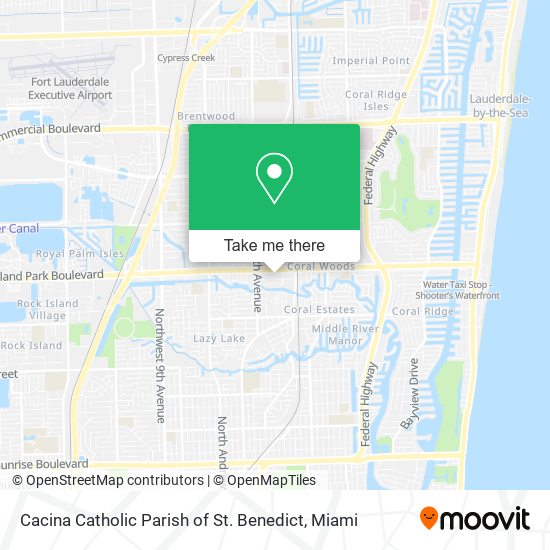 Cacina Catholic Parish of St. Benedict map