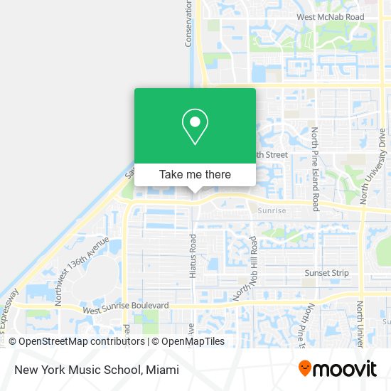 New York Music School map