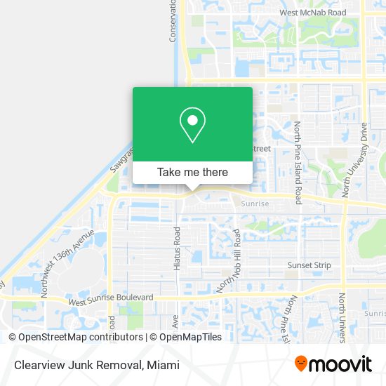 Clearview Junk Removal map