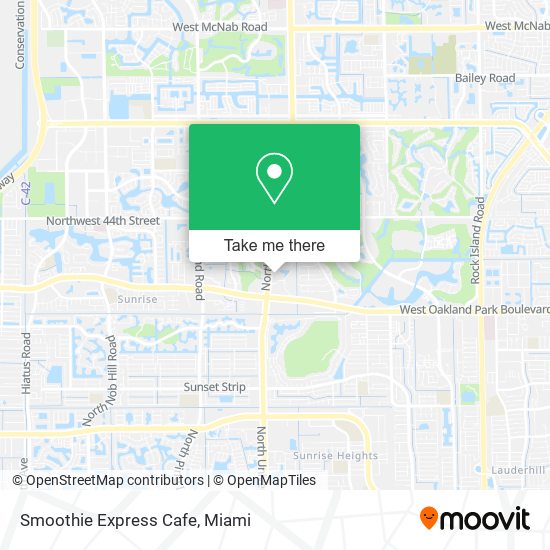 Mapa de Smoothie Express Cafe