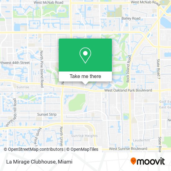 Mapa de La Mirage Clubhouse