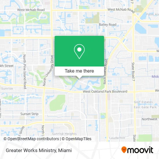 Greater Works Ministry map