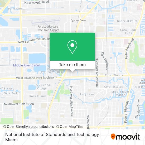 Mapa de National Institute of Standards and Technology