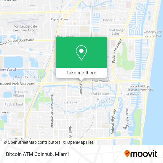 Bitcoin ATM Coinhub map