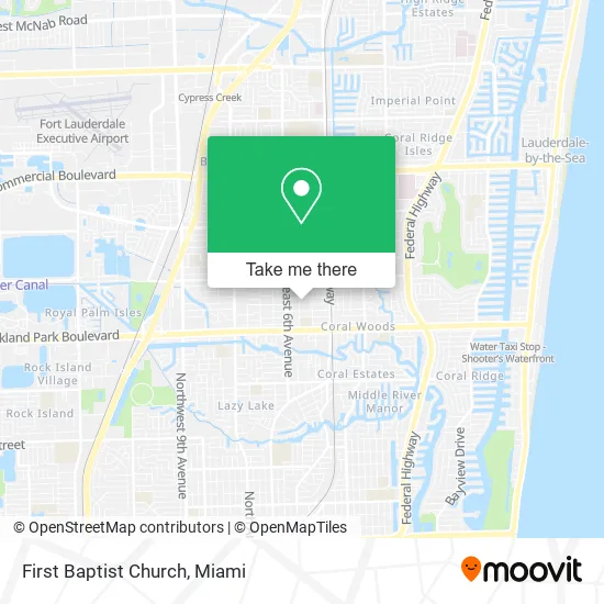 First Baptist Church map