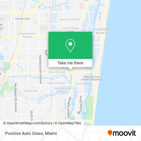 Mapa de Positive Auto Glass