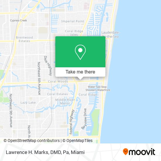 Lawrence H. Marks, DMD, Pa map