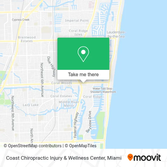 Coast Chiropractic Injury & Wellness Center map