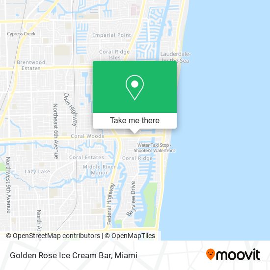 Golden Rose Ice Cream Bar map