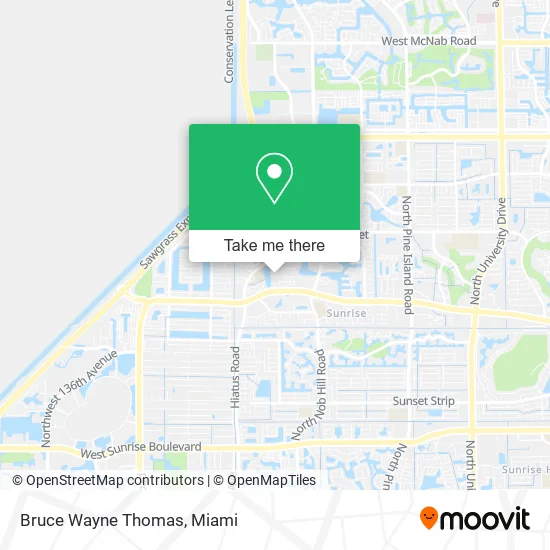 Bruce Wayne Thomas map