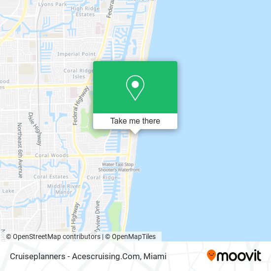 Mapa de Cruiseplanners - Acescruising.Com