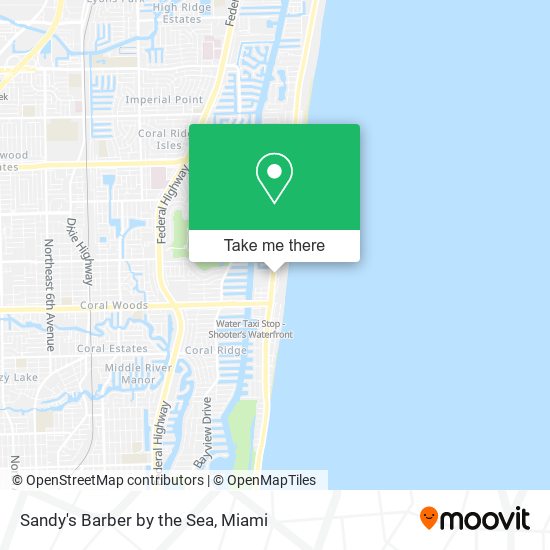 Sandy's Barber by the Sea map