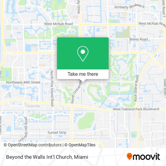 Beyond the Walls Int'l Church map