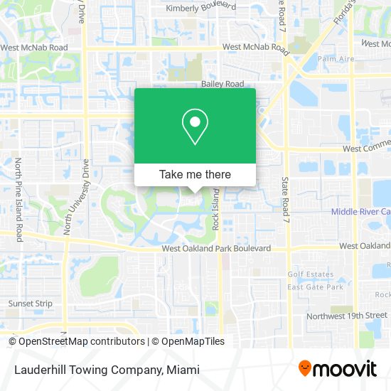 Mapa de Lauderhill Towing Company