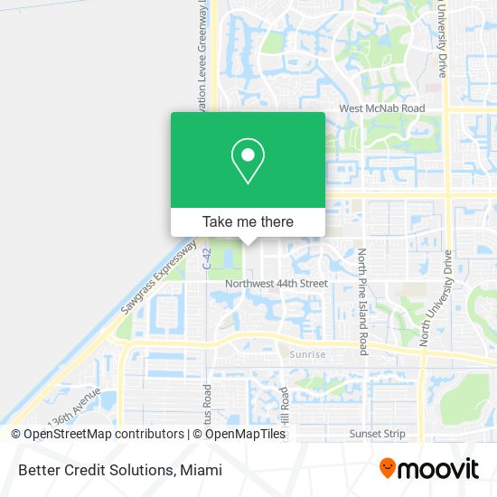 Better Credit Solutions map