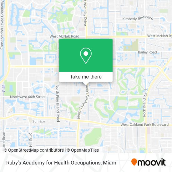 Ruby's Academy for Health Occupations map