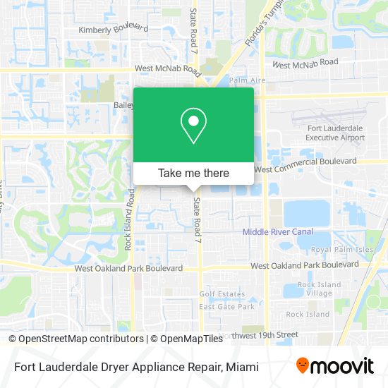 Fort Lauderdale Dryer Appliance Repair map