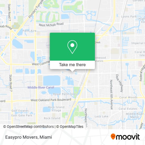 Mapa de Easypro Movers