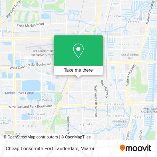 Cheap Locksmith Fort Lauderdale map