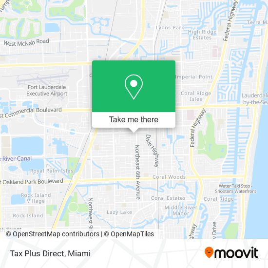 Tax Plus Direct map