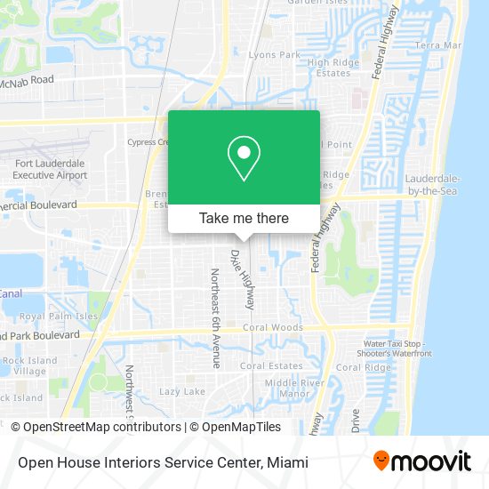Mapa de Open House Interiors Service Center