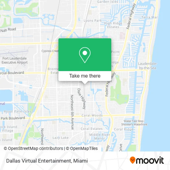 Dallas Virtual Entertainment map