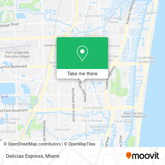 Delicias Express map