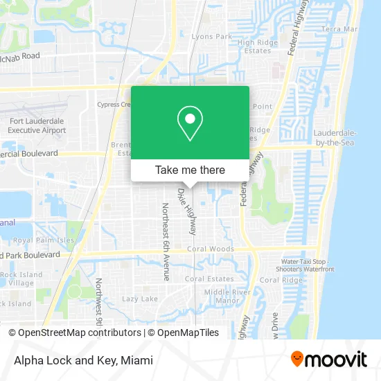 Alpha Lock and Key map