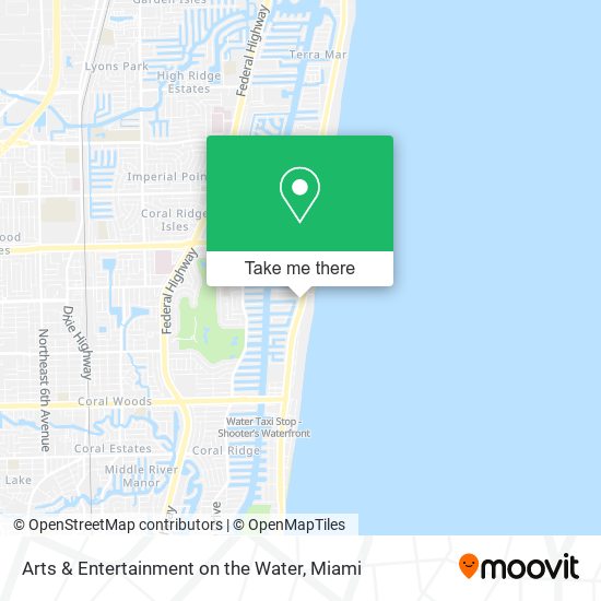 Arts & Entertainment on the Water map