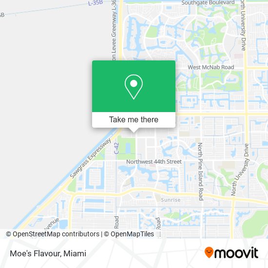 Mapa de Moe's Flavour