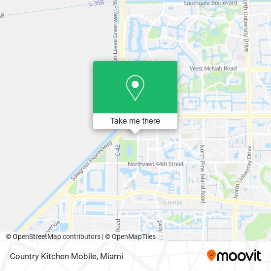 Country Kitchen Mobile map