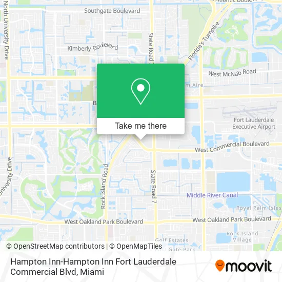 Hampton Inn-Hampton Inn Fort Lauderdale Commercial Blvd map