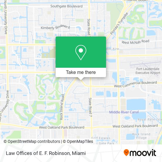 Law Offices of E. F. Robinson map