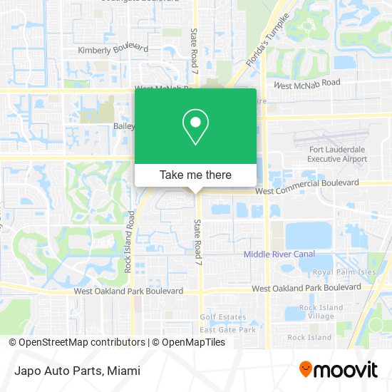 Japo Auto Parts map