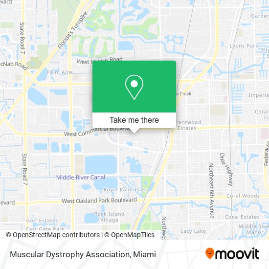 Muscular Dystrophy Association map