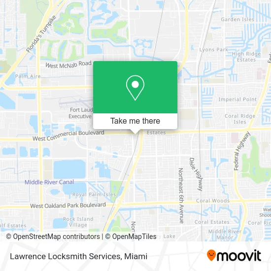 Lawrence Locksmith Services map