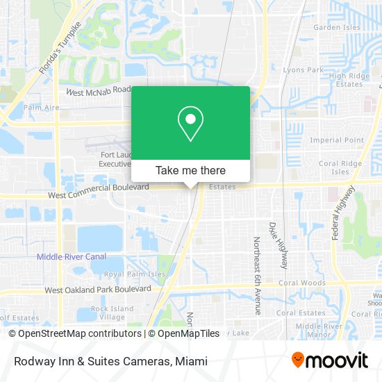 Mapa de Rodway Inn & Suites Cameras