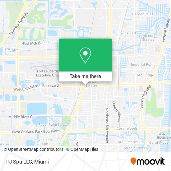 PJ Spa LLC map